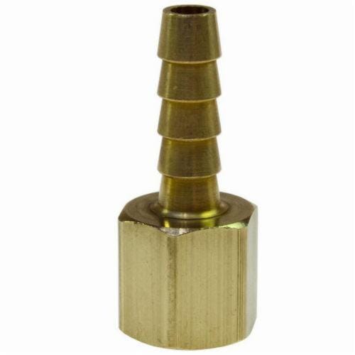 Coilhose® FR0604 Rigid Barb Fitting, 1/4 in Nominal, FNPT End Style, Brass, Domestic